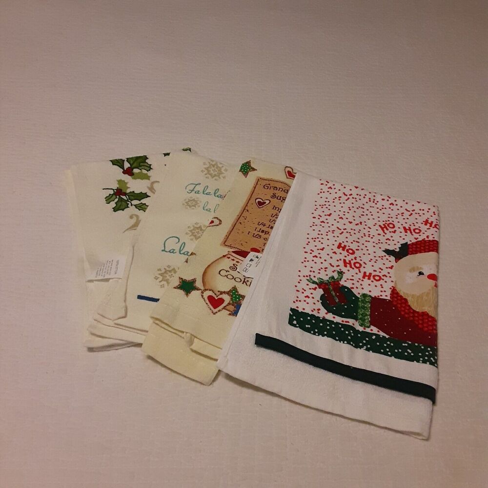 Christmas Towel Collection 4pc Festive Whimsical